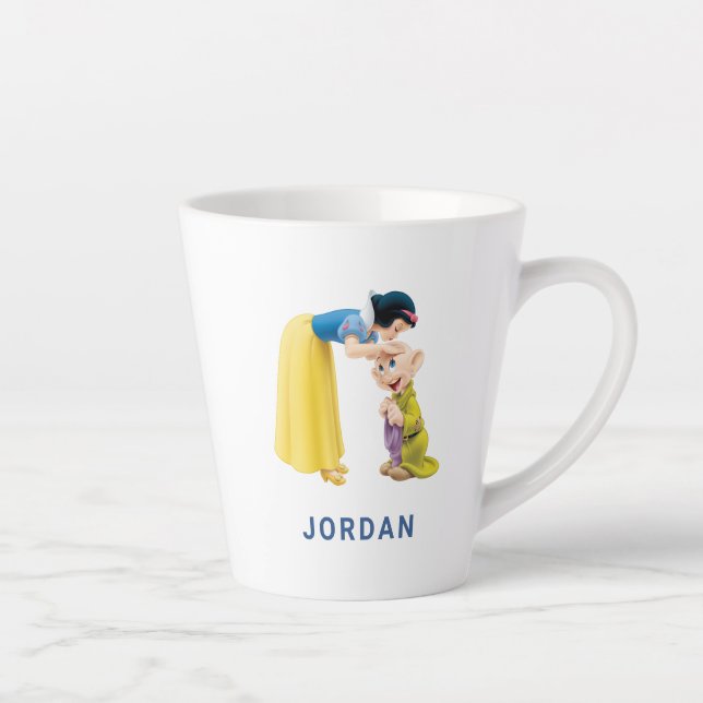 Snow White Kissing Dopey on the Head Latte Mug (Right)