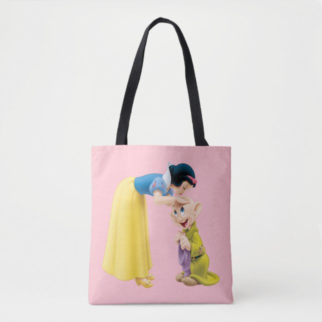 Snow White Kissing Dopey on the Head Tote Bag (Front)