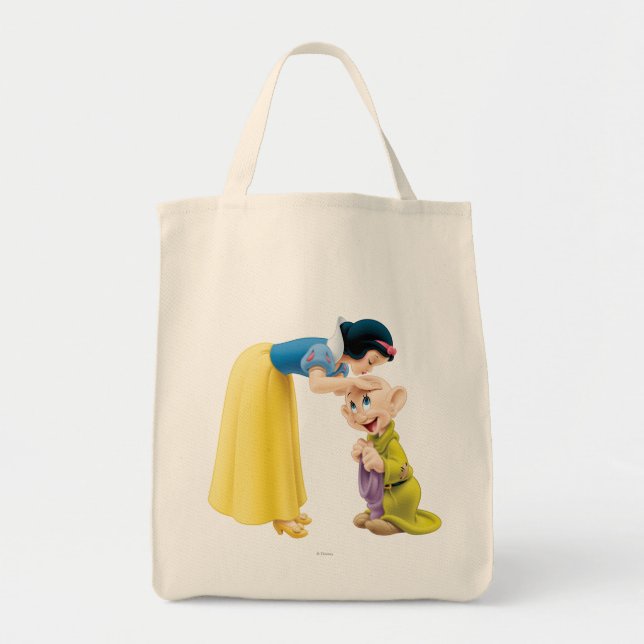 Snow White Kissing Dopey on the Head Tote Bag (Front)