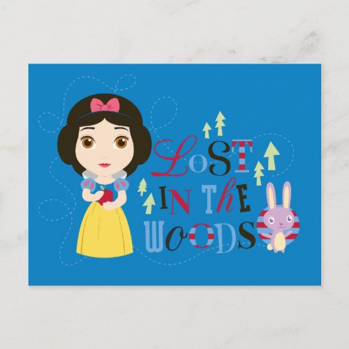 Snow White  Lost in the Woods Postcard