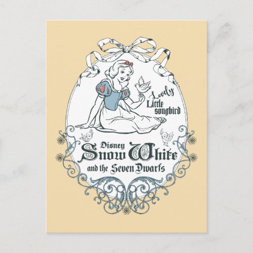 Snow White  Lovely Little Songbird Postcard
