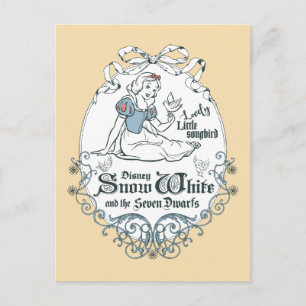 Snow White Lovely Little Songbird Postcard