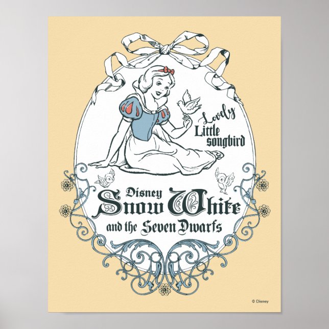 Snow White | Lovely Little Songbird Poster (Front)