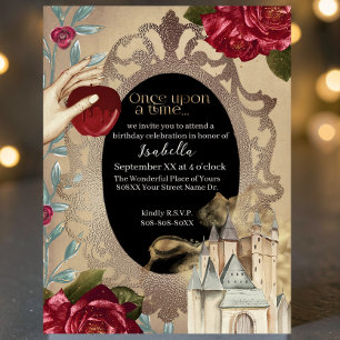Snow White Magic Mirror Fairy Tale Invitation
