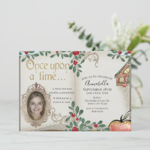 Snow White Magic Mirror Fairy Tale Invitation