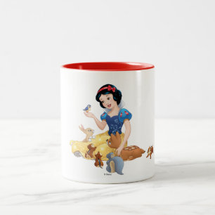 Snow White Make Time For Buddies Two-Tone Coffee Mug