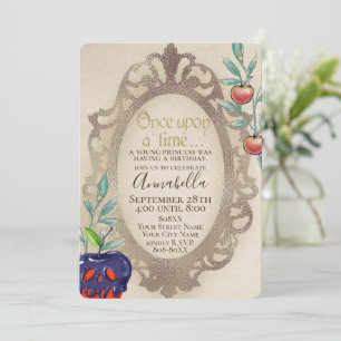 Snow White Mirror Enchanted Fairy Tale Invitation