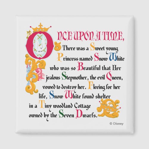 Snow White  Once Upon A Time Magnet