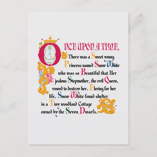Snow White | Once Upon A Time Postcard (Front)