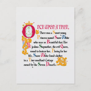 Snow White | Once Upon A Time Postcard