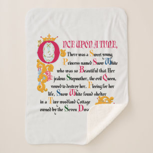Snow White   Once Upon A Time Sherpa Blanket