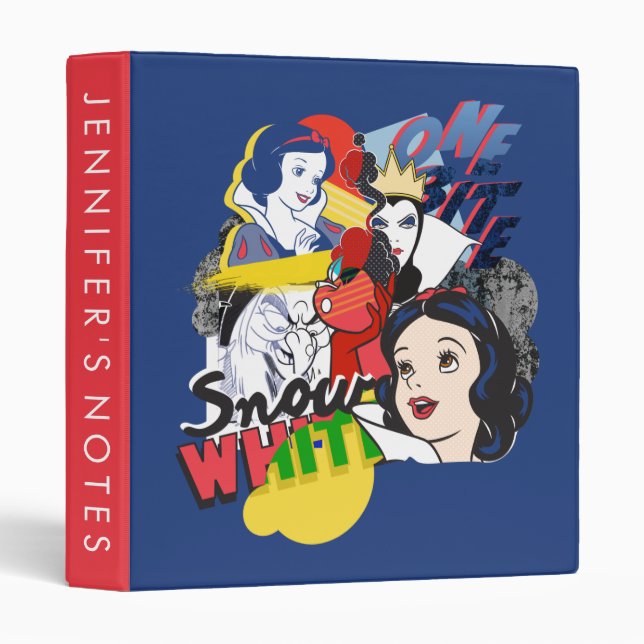 Snow White | One Bite 3 Ring Binder (Front/Spine)