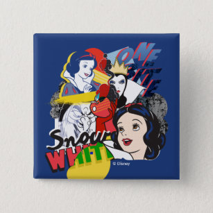 Snow White   One Bite Pinback Button