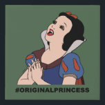 Snow White | #Original Princess Faux Canvas Print<br><div class="desc">This cute Disney Princess editorial graphic features Snow White and the text,  "#Original Princess."</div>