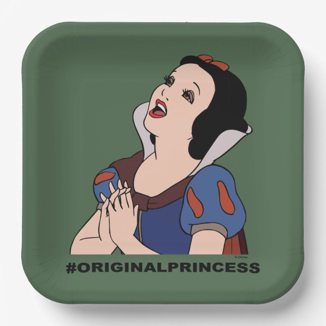 Snow White | #Original Princess Paper Plates (Front)
