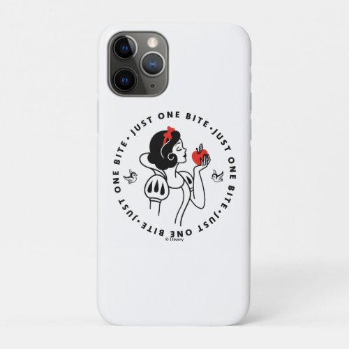 Snow White Outline Graphic Just One Bite iPhone 11 Pro Case