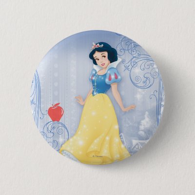 Snow White Princess Pinback Button