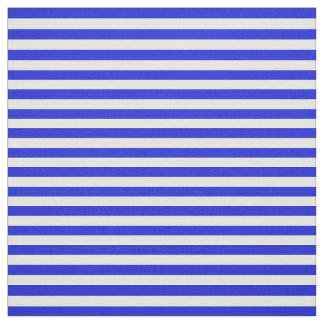 Snow white, Royal blue stipe, stripes Fabric