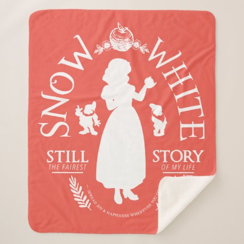 Snow White  Still The Fairest Sherpa Blanket