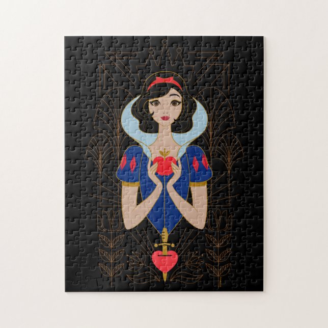 Snow White Stylized Character Badge Jigsaw Puzzle (Vertical)