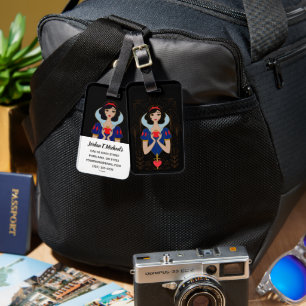 Snow White Stylized Character Badge Luggage Tag