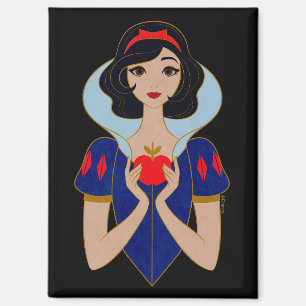 Snow White Stylized Character Badge Magnet