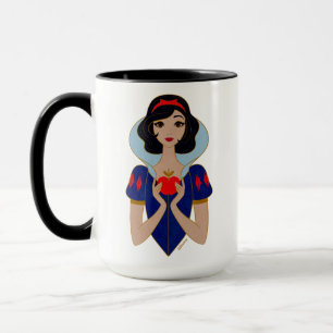 Snow White Stylized Character Badge Mug