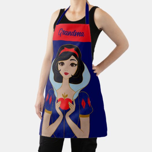Snow White Stylized Character Badge Personalized Apron