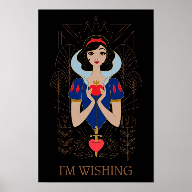 Snow White Stylized Character Badge Poster (Front)
