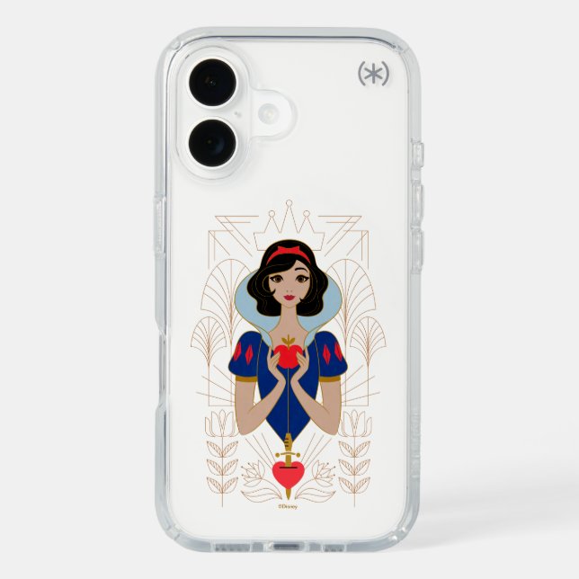 Snow White Stylized Character Badge Speck iPhone Case (Front)