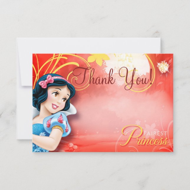 Snow White Thank You Cards (Front)