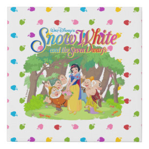 Snow White & the Seven Dwarfs   Wishes Come True Faux Canvas Print