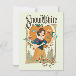Snow White Vintage Decorative Graphic Postcard