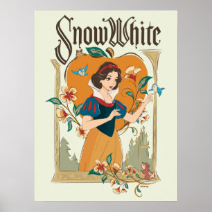 Snow White Vintage Decorative Graphic Poster