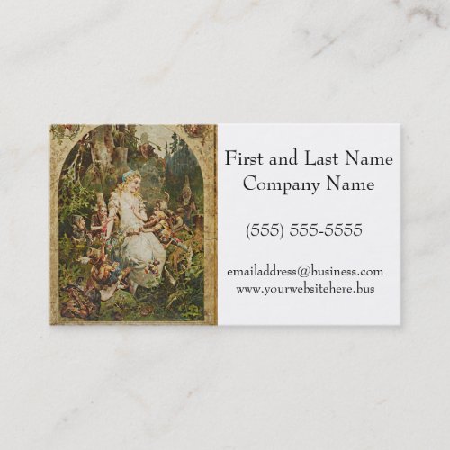 Snow White Vintage German Fairy Tale Romance Art Business Card