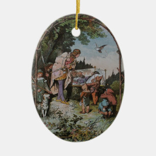 Snow White Waits to be Wakened by the Prince Ceramic Ornament