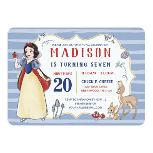 5 or 12 birthday invitation cards snow queen ref 312