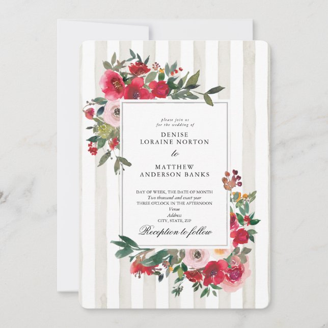 Snow White Wedding Invitation (Front)