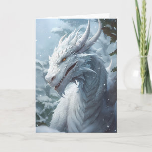 Snow Winter Dragon Card