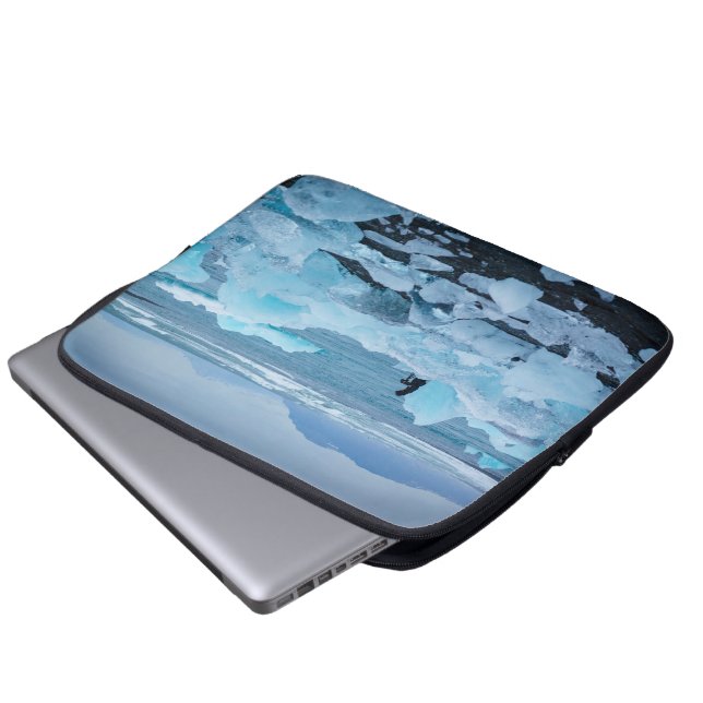 snow winter laptop sleeve (Front Bottom)