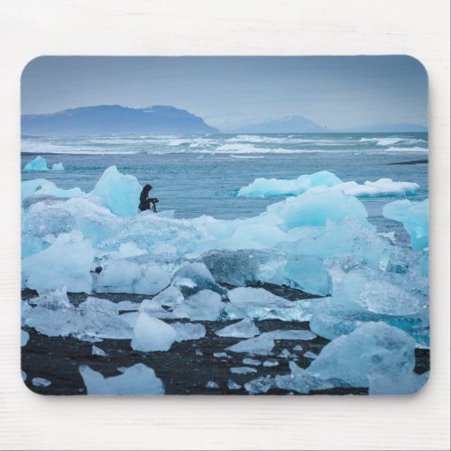 snow winter mouse pad