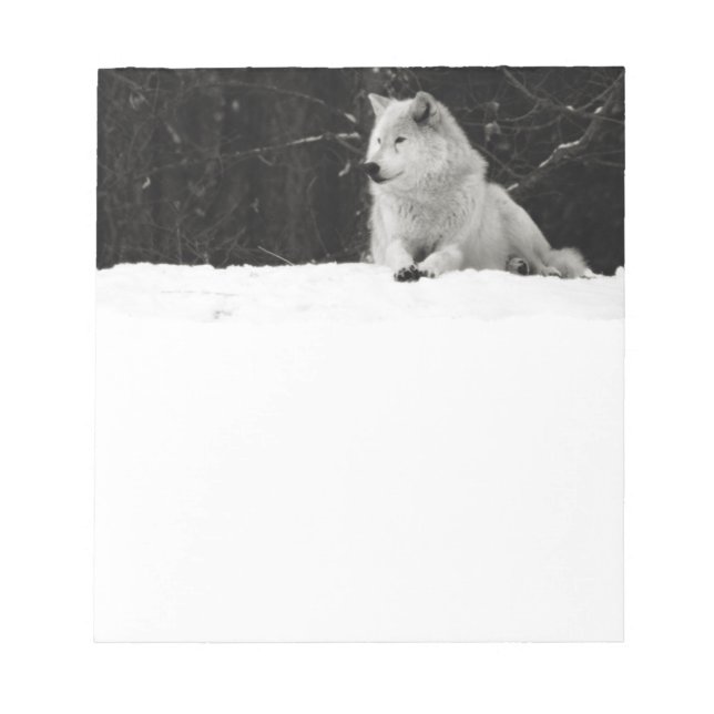 Snow Wolf Notepad (Front)