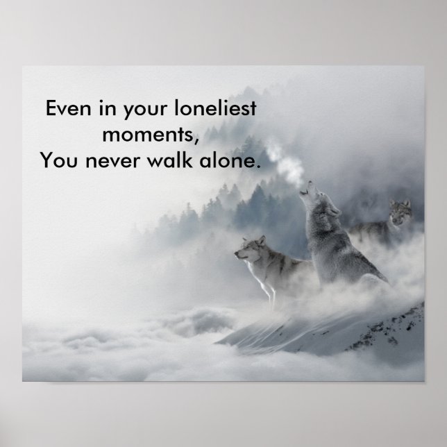 Snow Wolf Print (Front)