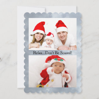 Snow Zombie Bites and Add Photos Flat Card