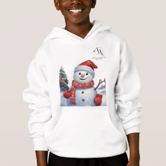 "SnowAce Boys’ Winter Hoodie – Festive and