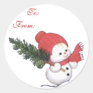 Snowbaby Gift Labels Sticker