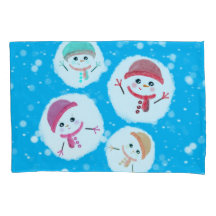 Snowball and Snowman Blue