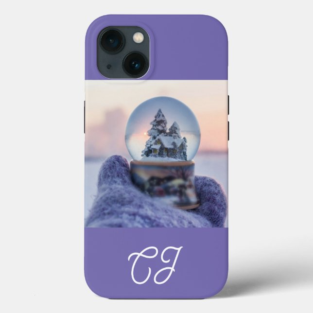 Snowball Christmas tree winter snowfall  Case-Mate iPhone Case (Back)