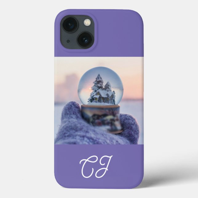 Snowball Christmas tree winter snowfall  Case-Mate iPhone Case (Back)