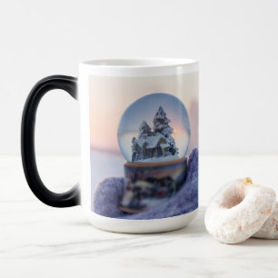 Snowball Christmas tree winter snowfall Color Morph Mug